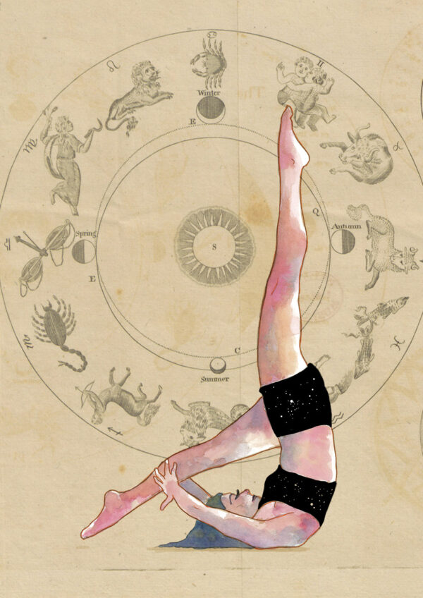 Ilustración yoga
