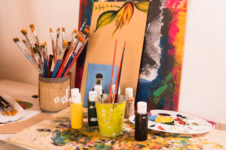 mesa de artista